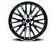 Kraze Double Down Gloss Black Machined Wheel; 18x8 (05-09 Mustang GT, V6)