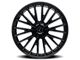 Kraze Double Down Gloss Black Wheel; 17x8 (05-09 Mustang GT, V6)