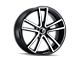 Kraze Lusso Gloss Black Machined Wheel; 17x8 (05-09 Mustang GT, V6)