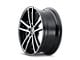 Kraze Lusso Gloss Black Machined Wheel; 17x8 (05-09 Mustang GT, V6)