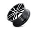 Kraze Lusso Gloss Black Machined Wheel; 17x8 (05-09 Mustang GT, V6)