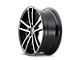 Kraze Lusso Gloss Black Machined Wheel; 20x8.5 (05-09 Mustang)