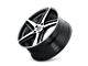 Kraze Milano Gloss Black Machined Wheel; 18x8 (05-09 Mustang GT, V6)