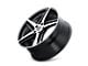 Kraze Milano Gloss Black Machined Wheel; 20x8.5 (05-09 Mustang)