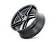 Kraze Milano Satin Black Wheel; 17x8 (05-09 Mustang GT, V6)