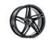 Kraze Milano Satin Black Wheel; 18x8 (05-09 Mustang GT, V6)