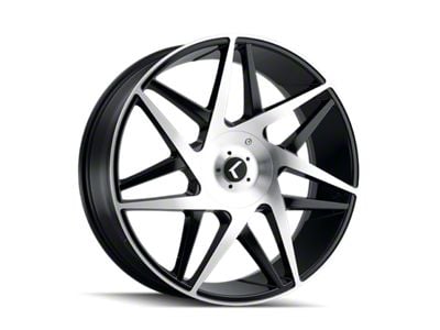 Kraze Phase Gloss Black Machined Wheel; 18x8 (05-09 Mustang GT, V6)