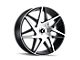 Kraze Phase Gloss Black Machined Wheel; 18x8 (05-09 Mustang GT, V6)