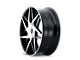 Kraze Phase Gloss Black Machined Wheel; 18x8 (05-09 Mustang GT, V6)