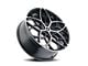 Kraze Ricochet Gloss Black Machined Wheel; 22x8.5 (05-09 Mustang)