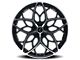 Kraze Ricochet Gloss Black Machined Wheel; 22x8.5 (05-09 Mustang)