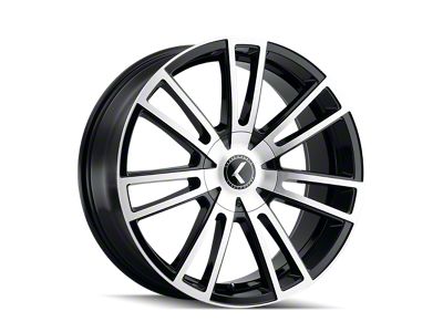 Kraze Spectra Gloss Black Machined Wheel; 18x8 (05-09 Mustang GT, V6)