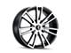 Kraze Spectra Gloss Black Machined Wheel; 18x8 (05-09 Mustang GT, V6)