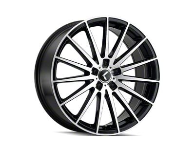 Kraze Stunna Matte Black Machined Wheel; 18x8 (05-09 Mustang GT, V6)