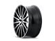 Kraze Stunna Matte Black Machined Wheel; 18x8 (05-09 Mustang GT, V6)