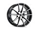 Kraze Turismo Gloss Black Machined Wheel; 17x8 (05-09 Mustang GT, V6)