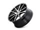 Kraze Turismo Gloss Black Machined Wheel; 17x8 (05-09 Mustang GT, V6)