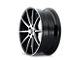 Kraze Cosmos Gloss Black Machined Wheel; 17x8 (06-10 Charger, Excluding SRT8)