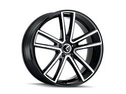 Kraze Lusso Gloss Black Machined Wheel; 22x8.5 (06-10 Charger, Excluding SRT8)