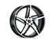 Kraze Milano Gloss Black Machined Wheel; 18x8 (06-10 Charger, Excluding SRT8)