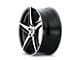 Kraze Milano Gloss Black Machined Wheel; 18x8 (06-10 Charger, Excluding SRT8)