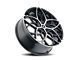 Kraze Ricochet Gloss Black Machined Wheel; 22x8.5 (06-10 Charger, Excluding SRT8)