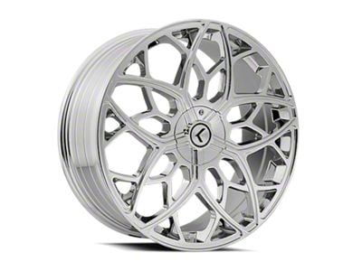 Kraze Ricochet Chrome Wheel; 22x8.5; 38mm Offset (10-14 Mustang GT w/o Performance Pack, V6)