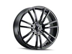 Kraze Spectra Gloss Black Wheel; 22x8.5; 38mm Offset (15-23 Mustang GT w/o Performance Pack, , V6)