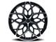 Kraze Ricochet Gloss Black Machined Wheel; 22x8.5 (94-98 Mustang)