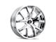 Kraze Spltz Chrome Wheel; Rear Only; 26x10; 18mm Offset (16-24 Camaro)