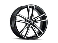 Kraze Lusso Gloss Black Machined Wheel; 20x8.5; 38mm Offset (11-23 AWD Charger)