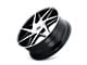 Kraze Phase Gloss Black Machined Wheel; 22x9.5 (11-23 RWD Charger, Excluding Widebody)