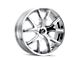 Kraze Spltz Chrome Wheel; Rear Only; 26x10 (11-23 RWD Charger, Excluding Widebody)