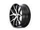 Kraze Spltz Gloss Black Machined Wheel; Rear Only; 26x10 (11-23 RWD Charger, Excluding Widebody)