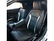 Kustom Interior Premium Artificial Leather Front and Rear Seat Covers; Black with Gray Wing Suede Accent Insert (16-24 Camaro Coupe w/o 1LE Competition Seat)