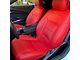 Kustom Interior Premium Artificial Leather Front and Rear Seat Covers; All Red (16-24 Camaro Coupe w/o 1LE Competition Seat)