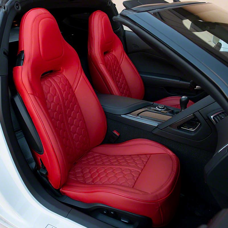 Kustom Interiors Corvette Premium Artificial Leather Front and Rear ...