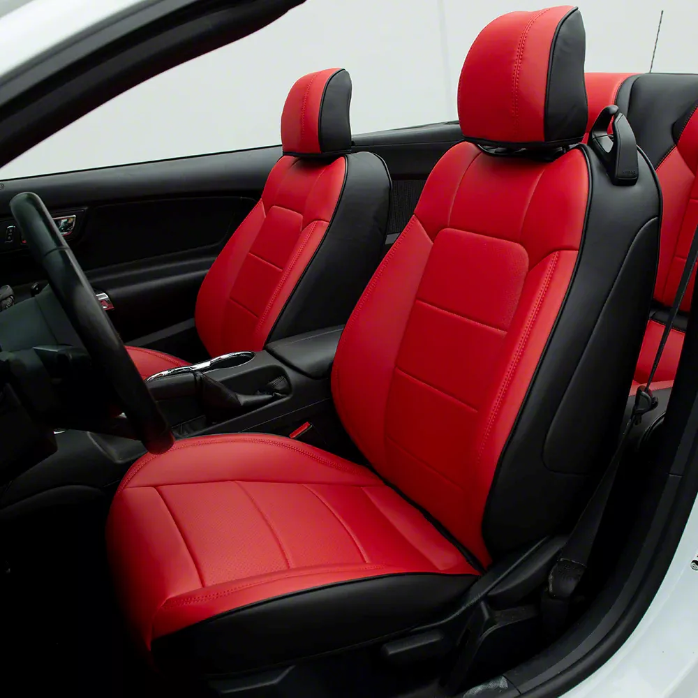 Kustom Interiors Mustang Premium Artificial Leather Front and Rear Seat ...