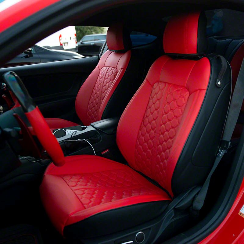 Kustom Interiors Mustang Premium Artificial Leather Front And Rear Seat 