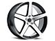 Liquid Metal Wheels Gen X Gloss Black Machined Wheel; Rear Only; 20x10; 42mm Offset (10-15 Camaro)