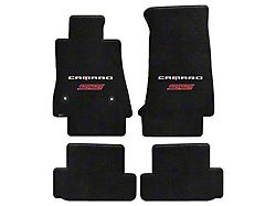 Lloyd Ultimat Front and Rear Floor Mats with Camaro and Red SS Logo; Black (16-24 Camaro)