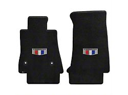 Lloyd Ultimat Front Floor Mats with Camaro Shield Logo; Black (16-24 Camaro)