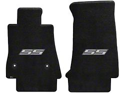 Lloyd Ultimat Front Floor Mats with Silver SS Logo; Black (16-24 Camaro)