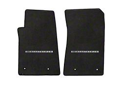 Lloyd Velourtex Front Floor Mats with Camaro Logo; Black (10-15 Camaro)