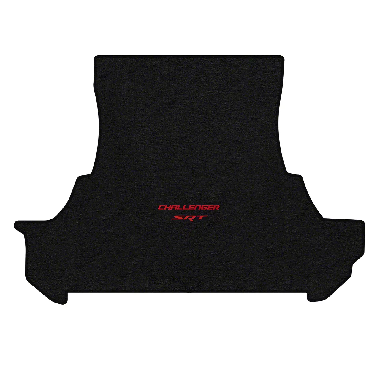 Lloyd Challenger Trunk Mat with Challenger and Red SRT Logo; Black