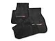 Lloyd Ultimat Front and Rear Floor Mats with Dodge Logo; Black (11-23 Challenger, Excluding AWD)