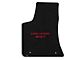 Lloyd Velourtex Front and Rear Floor Mats with Challenger and Red SRT Logo; Black (17-23 AWD Challenger)