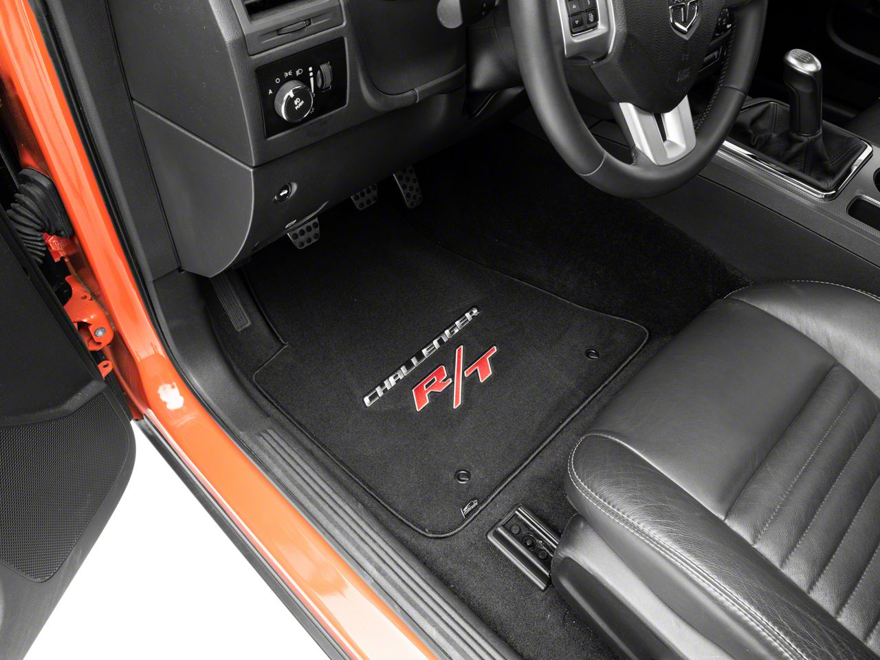 Dodge Challenger 11-23 Hellcat Diamond plate floor mats Black