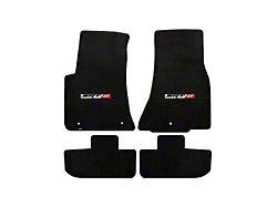 Lloyd Velourtex Front and Rear Floor Mats with SRT8 Logo; Black (11-23 Challenger, Excluding AWD)