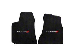 Lloyd Ultimat Front Floor Mats with Dodge Logo; Black (06-10 Charger)